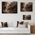 thumbnail image 4 of Designart "Red Lantern China Art painting II" Chinese Print on Natural Pine Wood, 4 of 5