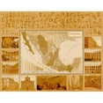 thumbnail image 2 of Vintage Maps 18x15 Black Modern Framed Museum Art Print Titled - Public Education in Mexico, 2 of 4