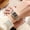 Gold Case with Black Dial, variant on Women’s Rectangle Roman Numeral Quartz Watch,30M Waterproof Mineral Crystal Alloy Case Stainless Steel Link Band Elegant Ladies Dress Wristwatch