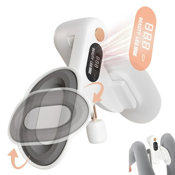 Rican Thigh Trainer, Thigh Exerciser with LED, Inner Thigh Exercise Equipment, Leg and Inner Thigh Strength Exercise Equipment Hip Shaper Trainer Machine