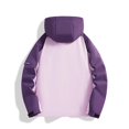 thumbnail image 4 of Maoxin Men Jacket Men's Stitching Drawstring Hooded Slim Fashion Jacket Coat Outwear Jacket Coats , Purple , M, 4 of 4