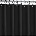 thumbnail image 2 of Set of 2 Vinyl Shower Curtain Liner 3 Gauge Reinforced with 12 Metal Grommets Magnetized Bottom 70" x 72" Black, 2 of 5