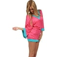 thumbnail image 3 of Ingear Beach Pool Swim Cover-up Color Block Tunic, 3 of 8