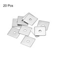 thumbnail image 3 of Uxcell Square Washer 20 Pack M4x20x20x1mm 304 Stainless Steel Square Plate Washers, 3 of 5