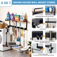 thumbnail image 3 of Soporte de pared para escobas TDMCKRSHWAY con estante organizador, 3 of 7