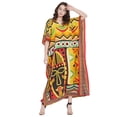 thumbnail image 2 of Caftans Longs pour Femmes, Robe Caftan Grande Taille, Robe de Soirée, Fête, Été, Plage, Robe d'Été, Manches Kimono, Robes Décontractées, 2 of 7