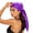 Purple, variant on Fewfanhot Women Satin Square Head Scarf Pre Tied Bandana Silky Hair Wrap Turban Head Cover