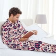 thumbnail image 6 of Kdxio Skull lips record Guitar Men’s Pajama Set Pajamas For Men 2 Piece PJ Set with Men Pajama Pants and Long Sleeve T-Shirt Lounge Set-X-Large, 6 of 7