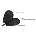 thumbnail image 3 of Uxcell 11" x 7" Ping Pong Paddle Case Table Tennis Racket Case Soft Cover Container Bag Gourd Shape Black 2 Pack, 3 of 6