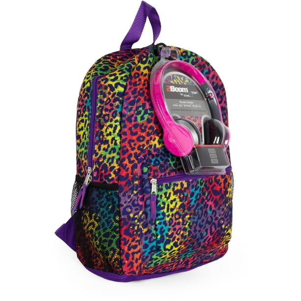 ONLINE 17" Printed Backpack with Headphones