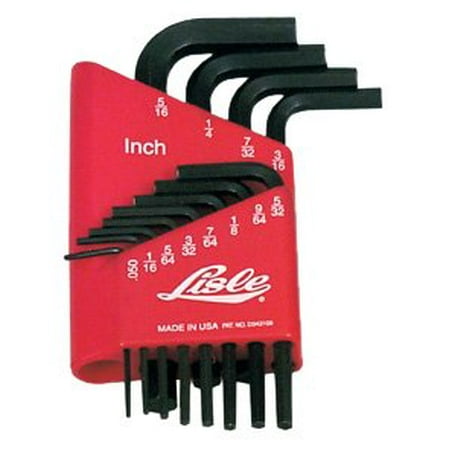 UPC 069060269055 product image for Lisle 42500 12 Piece SAE Long Arm Hex Key Set in Steel Case | upcitemdb.com