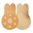 thumbnail image 6 of Strapless Sticky Push up Reusable Silicone Tape Bra, Invisible Adhesive Bunny Shape Bras for Women & Girls, 6 of 7