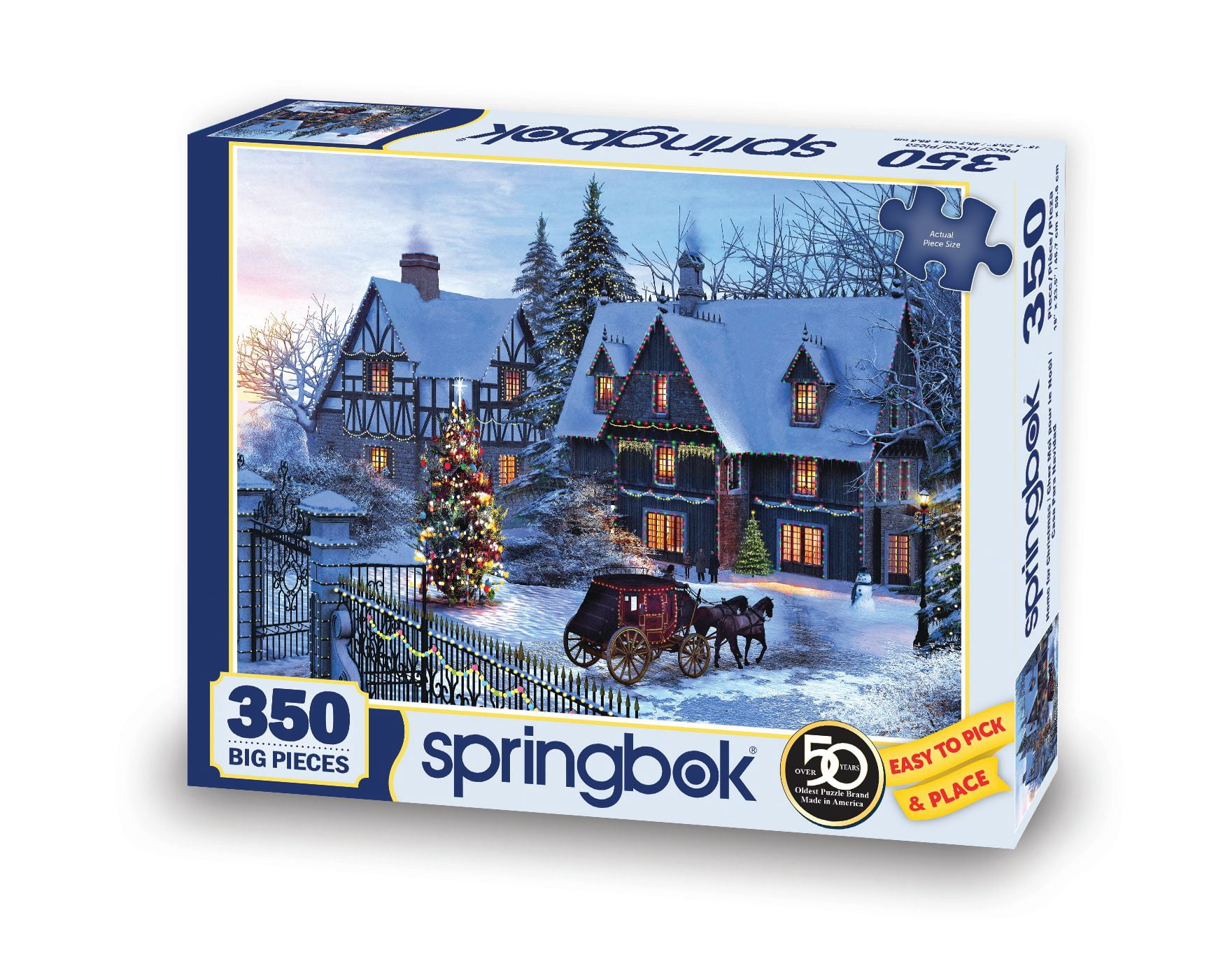 Springbok 350 Piece Home for Christmas Jigsaw Puzzle for Adults
