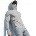 thumbnail image 6 of Long Sleeve Sun Shirt Men UPF 50+ Sun Protection Jacket Zip Up Lightweight Shirts Running Fishing Hiking Outdoor, 6 of 7