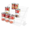 thumbnail image 6 of mDesign Large Metal 3-Tier Pull Down Spice Rack, Storage Shelf Organizer - White, 6 of 7