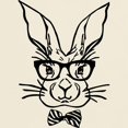 thumbnail image 3 of CafePress - Cute Hipster Easter Bunny T Shirt - Men's Classic Graphic T-Shirt, 3 of 4