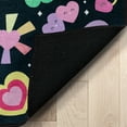 thumbnail image 4 of Care Bears Badges and Bears 5' x 7' Black Multi Area Rug By Well Woven, 4 of 8