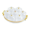 thumbnail image 2 of WeiLaiKeQi Dried Fruit Plate Divided Serving Dishes Jars for Candy Nuts Fruit Vegetable Clear White, 2 of 9