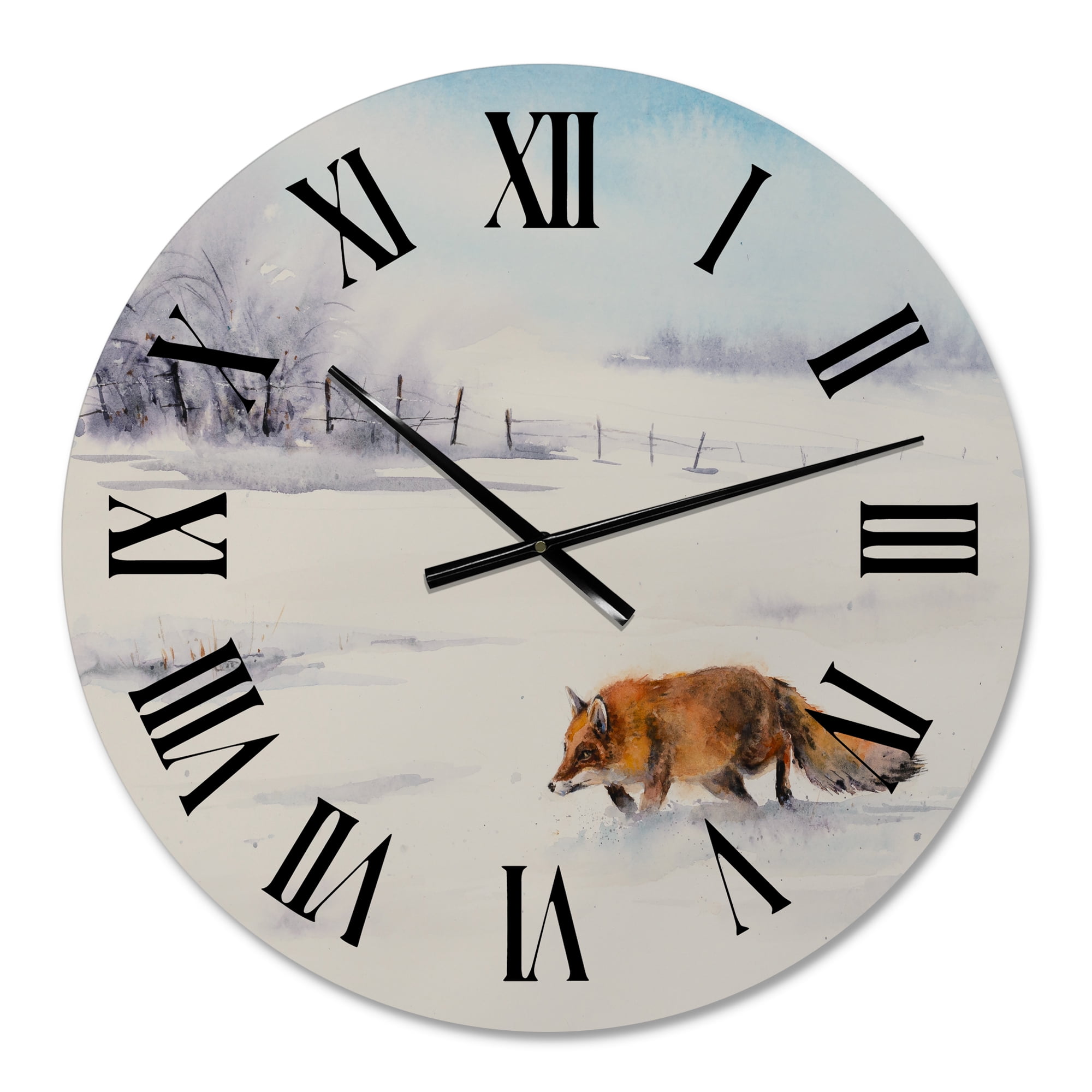 Designart 1 in Farmhouse Wall Clock