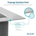 thumbnail image 6 of Elkay EFRUFF3417RDBG Crosstown 35-7/8" Farmhouse Single Basin Stainless Steel Kitchen Sink, 6 of 7