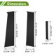 thumbnail image 3 of Recorte de ventana del pilar de la puerta Unique Bargains para Chevy Aveo 2007-2011 Negro Frontal Izquierdo Derecho Sticker Antirrayaduras Cubierta Exterior del Pilar de la Puerta 6 Pcs, 3 of 7