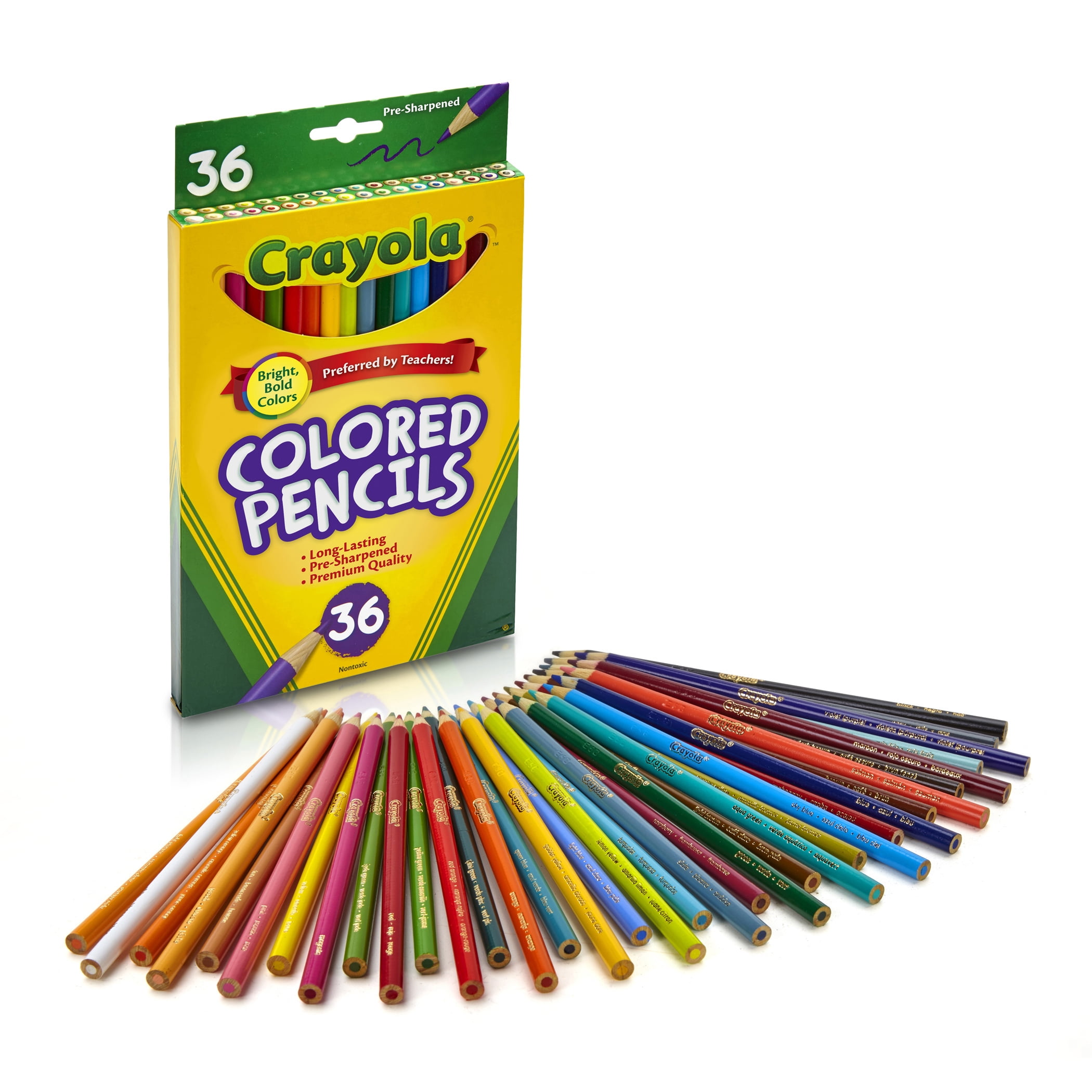 Crayola Colored Pencils, 36 Per Pack, 2 Packs
