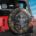 thumbnail image 3 of Lotusprinthandmade Love Dragon Couple Spare Tire Cover Without Backup Camera Hole 6 Sizes (32 in.), 3 of 7