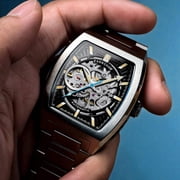 Heritage Wellington Skeleton Automatic Shadow Black