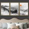 thumbnail image 3 of wall26 Framed Canvas Print Wall Art Set Chinese Style Smoke Dragons Over Mountains Nature Wilderness Illustrations Modern Art Cultural Relax/Calm for Living Room, Bedroom, Office - 24"x36"x, 3 of 5