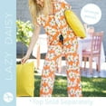 thumbnail image 5 of Hello Mello Signature Soft Pajama Lounge Pants Bottoms, Lazy Daisy Medium/Large (Women's), 5 of 7