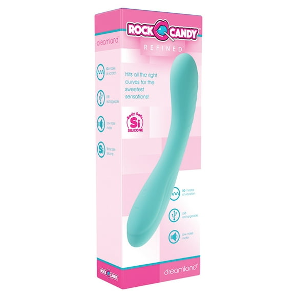 Rock Candy Refined Dreamland G-Spot Vibrator, Turquoise
