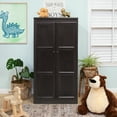 thumbnail image 6 of Concepts in Wood Armoire Wardrobe Closet - 5 ft Tall - Espresso, 6 of 10