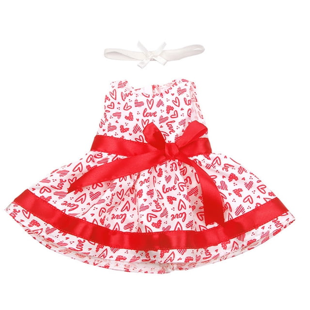 Ensemble de Robe de Poupée à la Mode pour Poupées de 18 Pouces Vêtements de Jeu de Rôle Accessoire de Fête