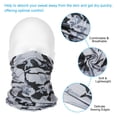 thumbnail image 4 of Uxcell Neck Gaiter, 4 Pack Breathable Cooling Face Cover Scarf for Cycling Running, Camo Light Gray, 4 of 6