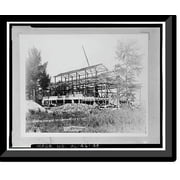 Historic Framed Print, United States Nitrate Plant No. 2, Reservation Road, Muscle Shoals, Muscle Shoals, Colbert County, AL - 48, 17-7/8" x 21-7/8"