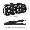 thumbnail image 3 of Bingfone Daisies Flowers Print Gym Duffle Backpack for Men Women,Travel Weekender Carry-On Bags with Detachable Back Pack Straps for Traveling Overnight Climb Sports, 3 of 7