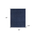 thumbnail image 5 of HomeRoots 479523 8 x 10 ft. Midnight Blue Non Skid Indoor & Outdoor Rectangle Area Rug, 5 of 5