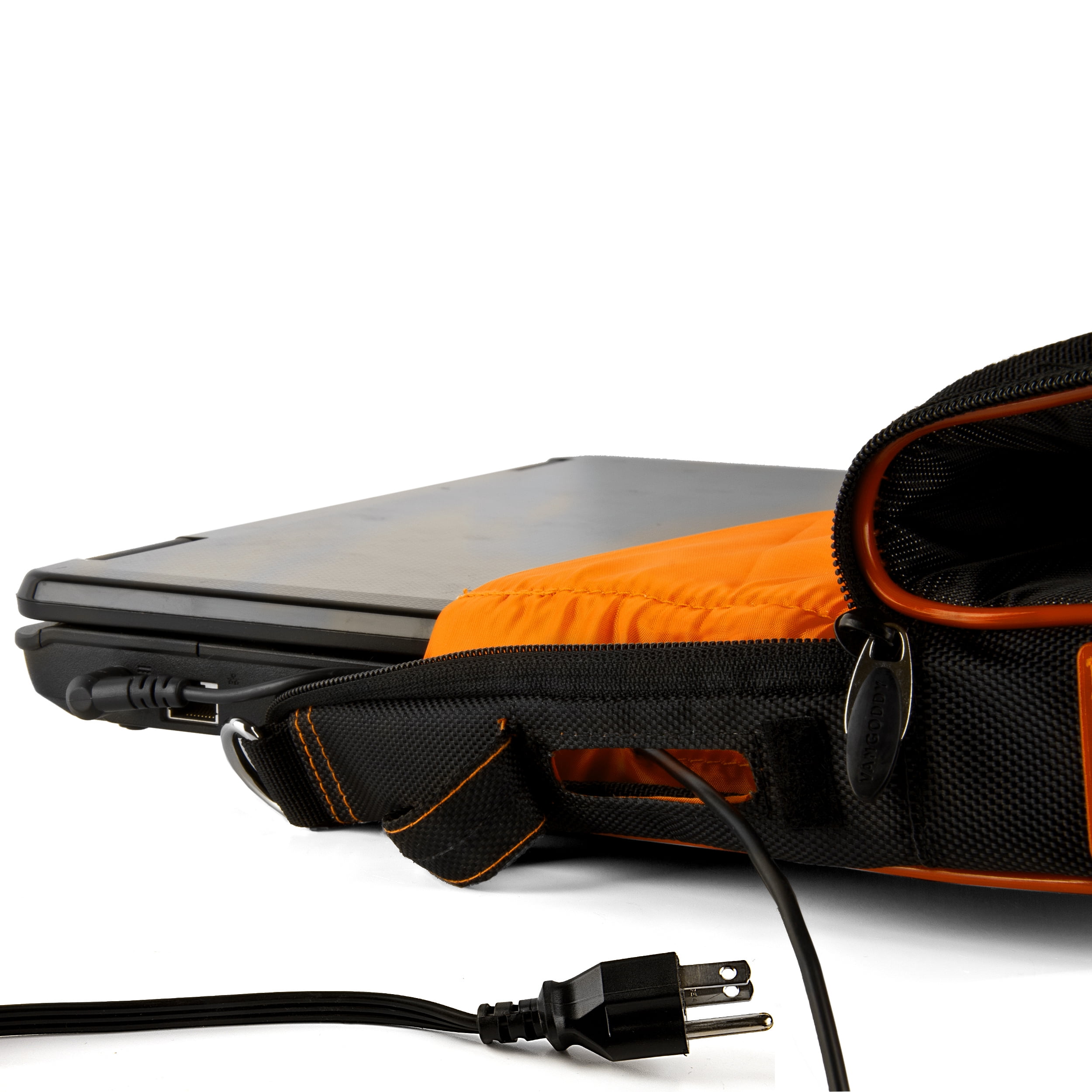 VANGODDY Pindar Universal Laptop Messenger Bag for 12, 13, 13.3 inch Laptops with Neoprene sleeve and Headphone Splitter Bundle Package