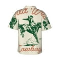 thumbnail image 3 of Uemuo West Cowboys Printed Regular Fit Short Sleeve Casual Hawaiian Shirt for Men,Aloha shirt,Tropical shirt,Floral print shirt,Vacation Beach shirt-X-Large, 3 of 9