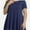 Navy blue, variant on Womens Plus Size Short Sleeve Casual Summer Round Neck Shirts Tunics for Leggings