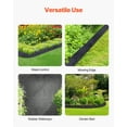 thumbnail image 5 of VEVOR Rubber Mulch for Landscaping, Recycled Rubber Mulch Mat 120 x 4.5 in, Permanent Rubber Pathway, Natural-Looking Black Mulch Garden Edging Border for Plants, Vegetables & Flower Garden Barrier, 5 of 9