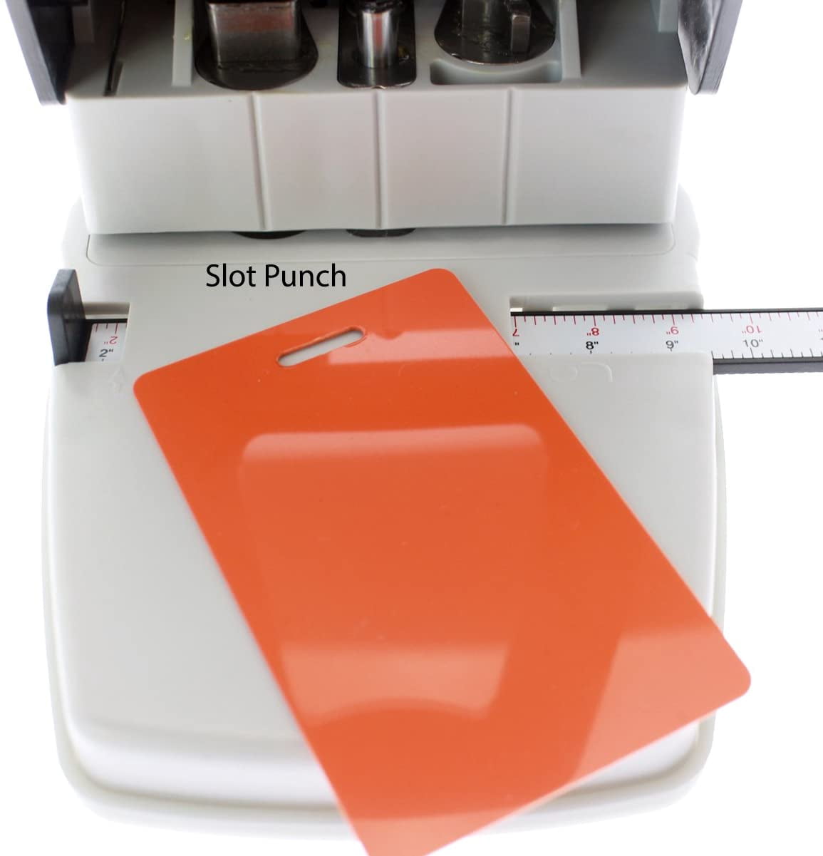 Desktop ID Card Hole Punch Tool for Name Badges - Three in One Slot Puncher with Guide (Slot Hole, Round Hole, Corner Rounder)