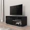 thumbnail image 2 of Moon TV Stand for TVs up to 50", Modern High Gloss 41" Entertainment Center, TV Media Console with Storage Cabinets and LED Lights, 2 of 3