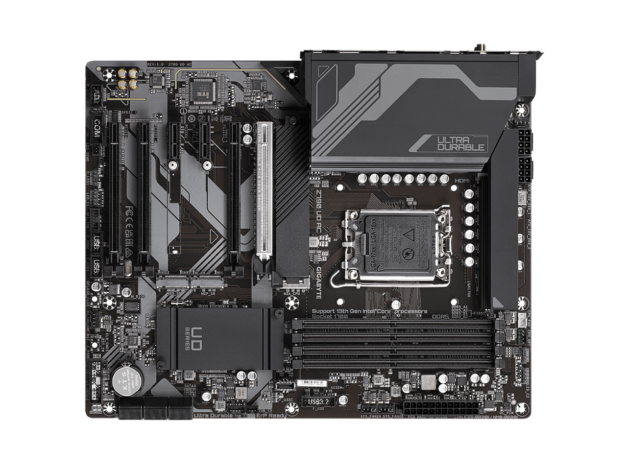 Gigabyte Z790 UD AC Gaming Desktop Motherboard - Intel Z790 Chipset - Socket LGA-1700 - ATX (z790udac)