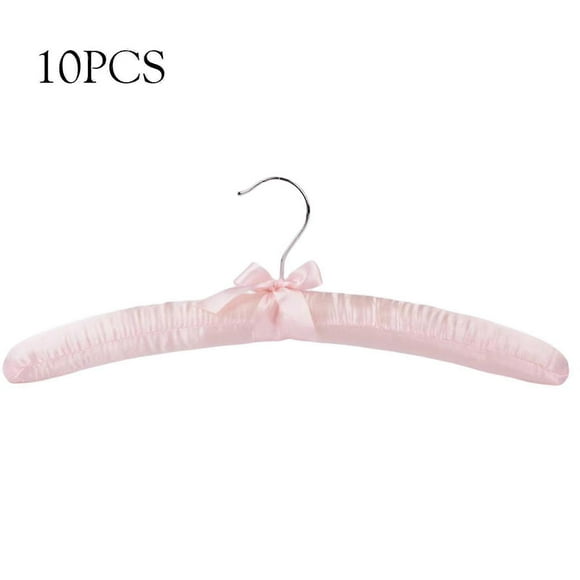 10pcs Cloth Cover Hangers Soft Fabric Non-marking Sponge Hangers Children Adult Clothes Support