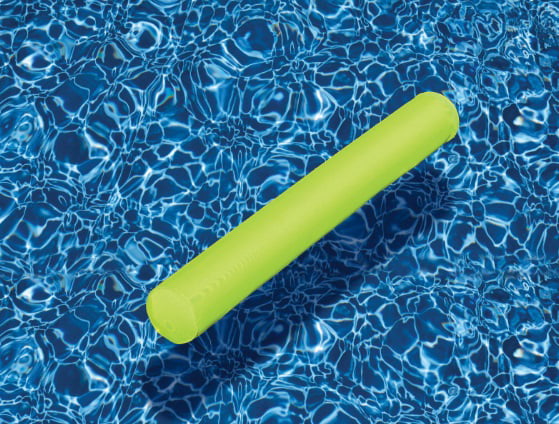 Swimline 55" Sunsoft Fabric Covered Swimming Pool Doodle Float Noodle Lime 