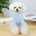 thumbnail image 4 of Dog Cat Shirt, Fashion Casual Round Neck Cute Cartoon Bear Cow Goose Print Soft Skin-friendly Cozy Cotton Winter Warm Pullover Pajamas Pet Clothes Costume for Puppy Small Medium Dog Daily Wear, 4 of 8