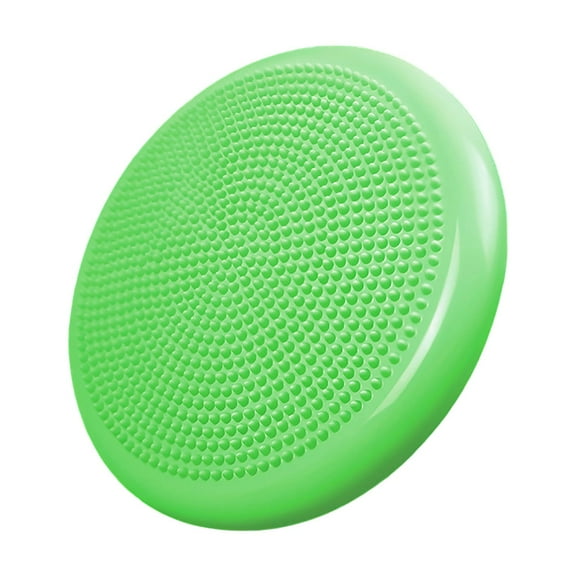 Inflatable Balance Disc Trainer with Air Pump Yoga Wobble Cushion Core Stability Board for Exercise Ankle Strength Training Flexible Sitting Workout Fitness Mat Massage Ball