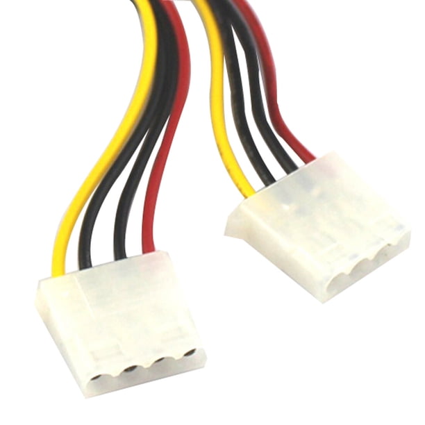 Conector IDE hembra duro a 4 hembras y 2 machos, 15 pines de alimentación