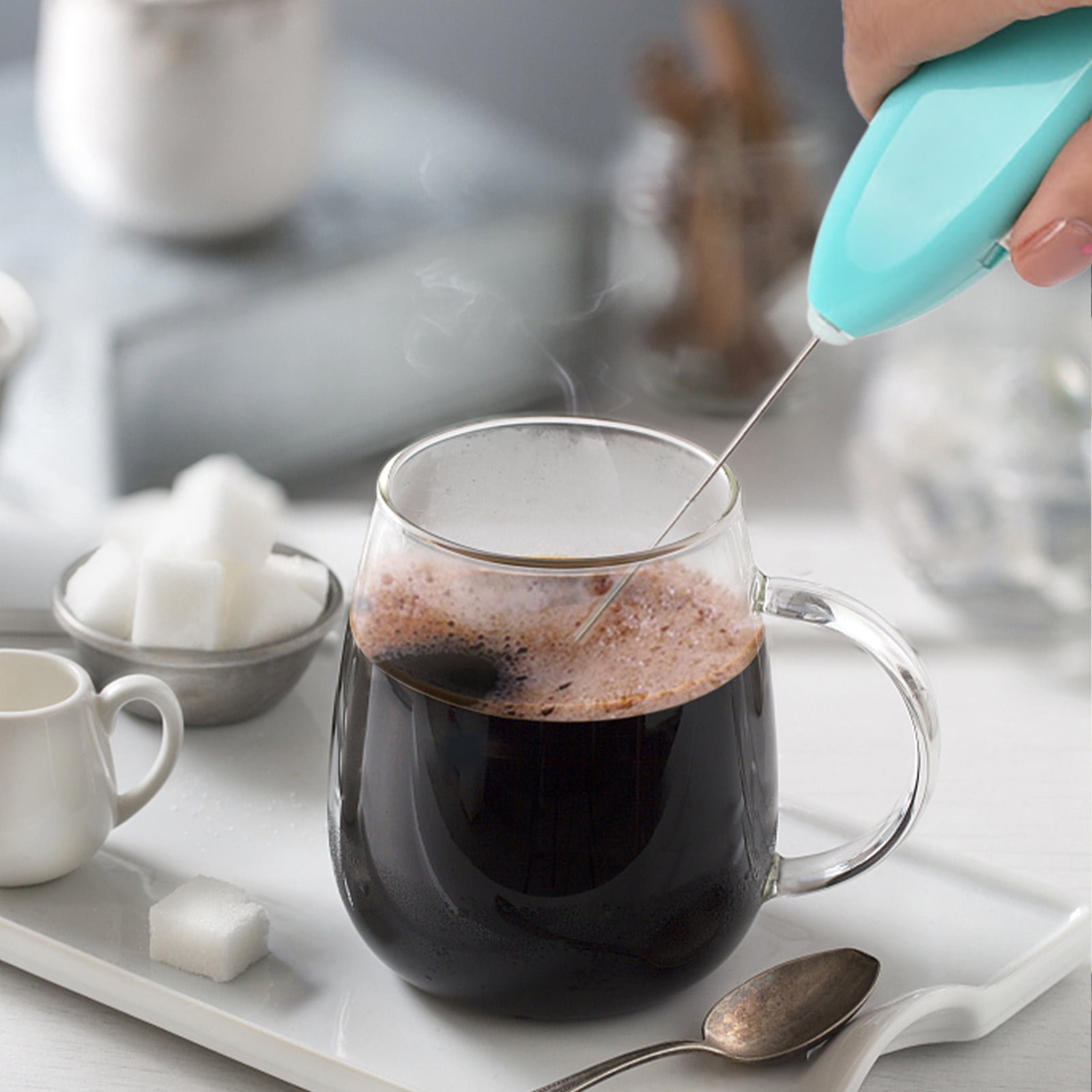 Wovilon Coffee Stirrers Electric Stirrer Drink Stirrer Handheld Electric  Household Whisk Usb Charging Milk Whisk Milk Frother